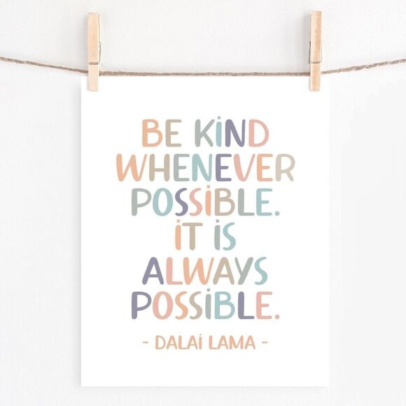 Colorful Dalai Lama Print - Picture 1 of 2